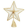 Верхушка Звезда Воздушная 23 см, золото, металл, арт. 380425