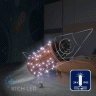 Светодиодная гирлянда Rich LED 10 м, 100 LED, 24В, соединяемая, влагозащитный колпачок, белая, мерцающая, прозрачный провод, арт. RL-S10CF-24V-CT/W