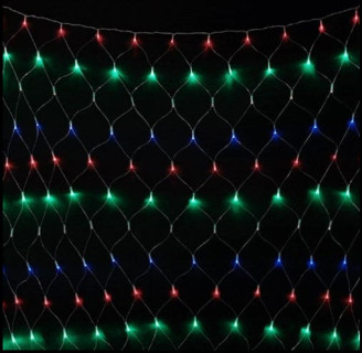 Светодиодная сетка с контроллером, 2х2 м., мульти, LaitCom, арт. NTL256C-10-2M 17-008