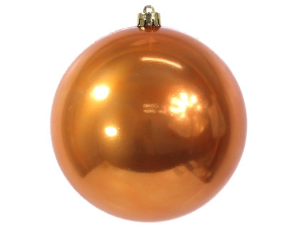 Пластиковый шар 140 мм., оранжевый, глянцевый., арт. 906437