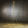 Электрогирлянда Звездный Ёлочный Дождик - Крупные Капли 16*2.1+6 м, с контроллером, 672 LED-огней, тепло белый, Edelman, арт. 1105710/85438