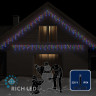 Светодиодная бахрома Rich LED, 3*0.5 м, мульти, черный провод, арт. RL-i3*0.5-B/M