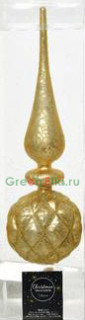 Елочная макушка Сказки Востока 31 см., золото, матовая, KAEMINGK, арт. 170007/2