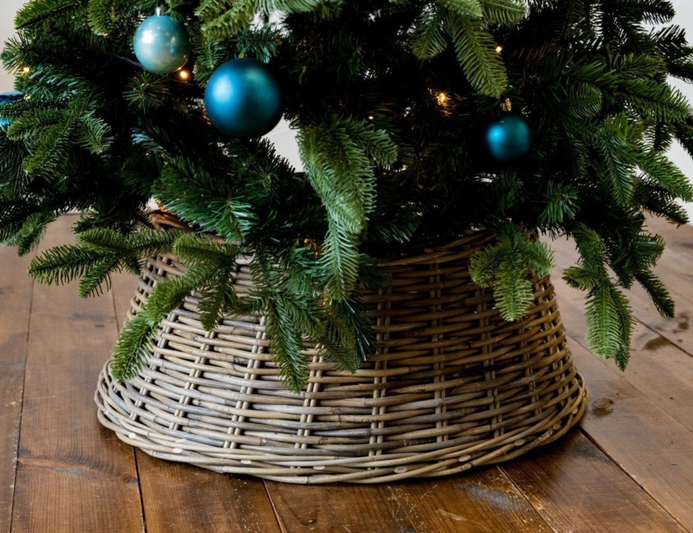 Корзина для елки Винтаж, натурально бежевая, 60х26 см., National Tree Company, арт. 31HAGR60