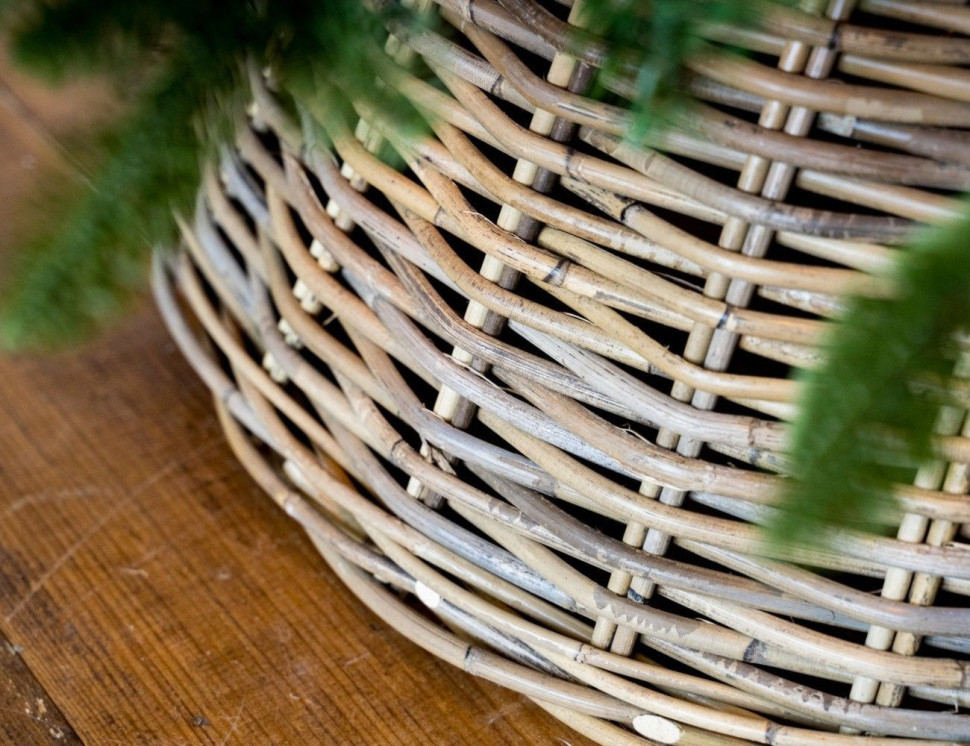 Корзина для елки Винтаж, натурально бежевая, 60х26 см., National Tree Company, арт. 31HAGR60