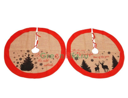 Декоративное покрывало под елку Новогодние Силуэты - Ёлочка 86 см, арт. 660249