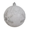 Набор пластиковых шаров Серебро снежинок 80 мм., 12 шт., Kaemingk, арт. 026973 Набор пластиковых шаров Серебро снежинок 80 мм., 12 шт., Kaemingk, арт. 026973