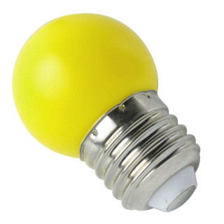 Лампа шар, 45 мм., 1W LED E27, желтый матовый, LaitCom, арт. LAMP1-2Y 22-012