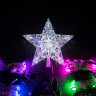 Светодинамический конус со звездой, 3м., прозр. пр., мульти, LaitCom, арт. TRE590-SH10-1M 10-020