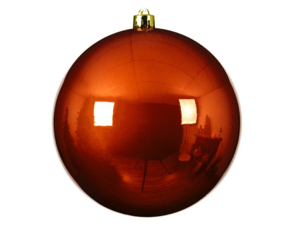 Пластиковый шар 140 мм., трюфельный, глянцевый, Kaemingk, арт. 022410