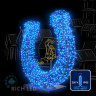 Светодиодная гирлянда Rich LED 10 м, 100 LED, 220 В, соединяемая, синий резиновый провод, синяя, арт. RL-S10C-220V-RB/B