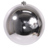 Пластиковый шар 250 мм., серебряный, глянцевый, арт. 022571