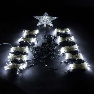 Светодинамический конус со звездой, 3м., прозр. пр., белый, LaitCom, арт. TRE590-SH10-1W 10-021