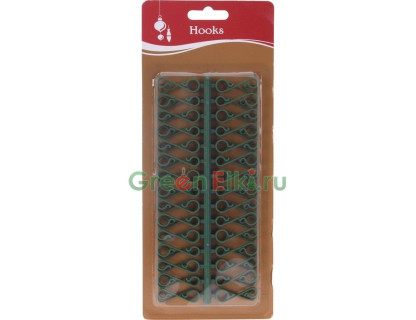 Крючки для ёлочных игрушек и украшений, зелёные (упаковка 60 шт.), Koopman International, арт. 164012-koopman