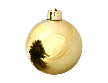 Пластиковый шар 200 мм., золотой, глянцевый, арт. 1135127