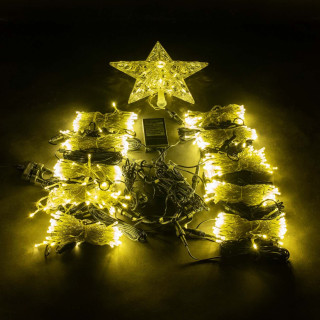 Светодинамический конус со звездой, 3м., прозр. пр., теплый белый, LaitCom, арт. TRE590-SH10-1CH 10-022