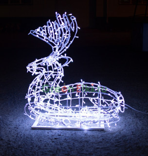 Светодиодная фигура Олень Купидон, высота 1,2 м