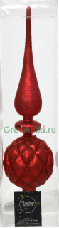 Елочная макушка Сказки Востока 31 см., красный, матовая, KAEMINGK, арт. 170008/2