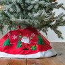 Декоративное покрывало под елку Праздничное Обаяние - Санта 90 см, арт. 612866-2 Декоративное покрывало под елку Праздничное Обаяние - Санта 90 см, арт. 612866-2