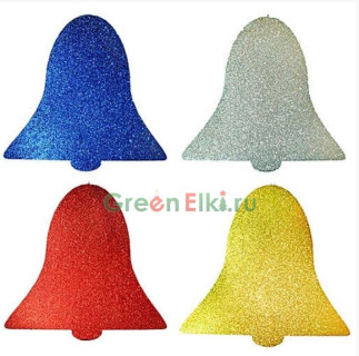 Колокол с блестками, пеноплекс, 25 см., Морозко, арт. Кол-250