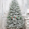 Искусственная ель Алтайская заснеженная 180 см., 100% литые ветки. арт. 169180