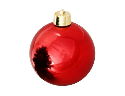 Пластиковый шар 200 мм., красный, глянцевый, арт. 1135128