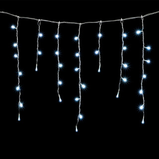 Электрогирлянда Бахрома, 4,9х0,5 м., прозр. пр., белый, LaitCom, арт. PIL240-10-2W 02-059