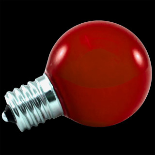 Лампа шар, 45 мм., 1W LED E27, красный матовый, LaitCom, арт. LAMP1-2R 22-016