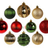 Набор пластиковых шаров Новогодний Кутюрье, коллекция Канун Рождества, 60-70 мм., 60 шт., Kaemingk, арт. 020142