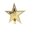 Верхушка Звезда Сверкающая 20 см, золото, пластик, арт. 029996