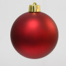 Пластиковый шар 200 мм., красный, матовый, арт. 1131344