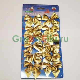 Набор украшений Банты 4 см., 10 шт., золото, арт. BZ4/10
