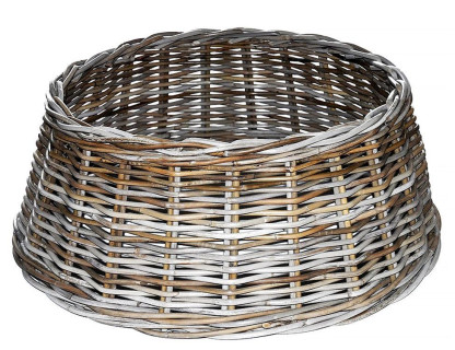 Корзина для елки Меланж, серая с бежевым, 65х20 см., National Tree Company, арт. 31HKAG652