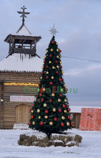 Ель ствольная уличная Альпийская 8 м, пвх-пленка