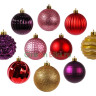 Набор пластиковых шаров Новогодний Кутюрье, коллекция Блистательный вечер, 60-70 мм., 60 шт., Kaemingk, арт. 165517