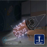 Светодиодная гирлянда Rich LED 10 м, 100 LED, 24 В, соединяемая, белая, мерцающая, прозрачный провод, арт. RL-S10CF-24V-T/W