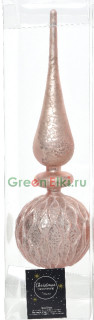 Елочная макушка Сказки Востока 31 см., нежно-розовый, матовая, KAEMINGK, арт. 170011/1