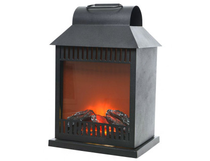 Светодиодный фонарь-камин Камелёк с имитацией пламени 22x16.5x35 см, метал, арт. 482921