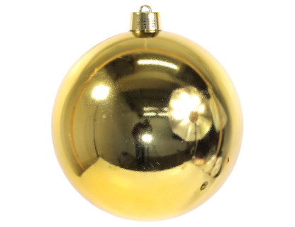 Пластиковый шар 400 мм., золотой, глянцевый, арт. 023320