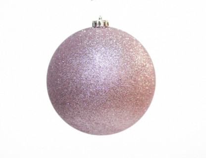 Однотонный пластиковый шар, глиттер, сиреневый, 150 мм, арт. 1131377
