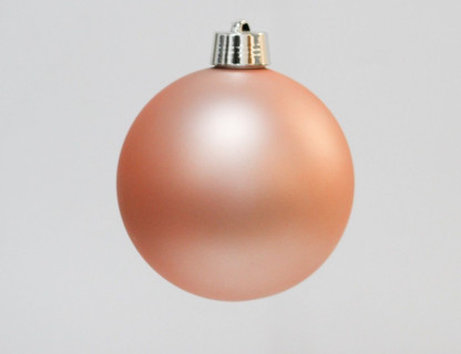 Пластиковый шар 200 мм., светло-розовый, матовый, арт. 1131357