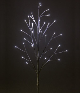 Светодиодная композиция Ветка светодиодная,3АА, 90 см., белый пр., белый, LaitCom, арт. B247L-D032A-35 11-030