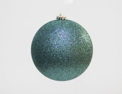 Однотонный пластиковый шар, глиттер, голубой, 150 мм, арт. 1131380