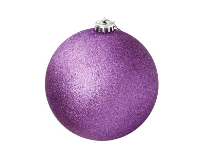 Однотонный пластиковый шар, глиттер, фиолетовый, 150 мм, арт. 1135101