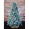 Искусственная ель Нормандия Пушистая заснеженная 1,55 м. 100% литые ветки. арт. 72084