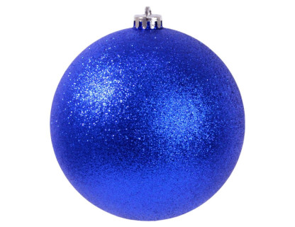 Пластиковый шар 150 мм., синий, глиттер, Ели Пенери, арт. JNPG-15-B