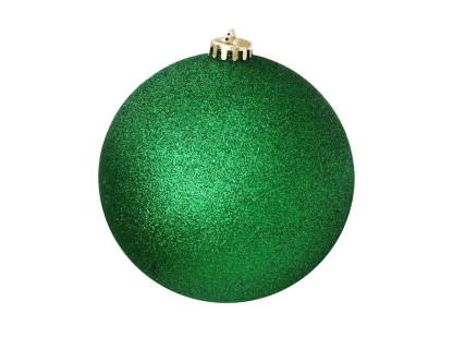 Однотонный пластиковый шар, глиттер, ярко-зеленый, 150 мм, арт. 1135107