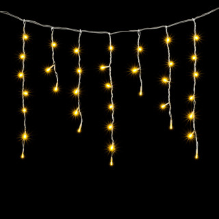 Электрогирлянда Бахрома, 3,1х0,5 м., прозр. пр., теплый белый, LaitCom, арт. PIL150-10-2WW 02-052