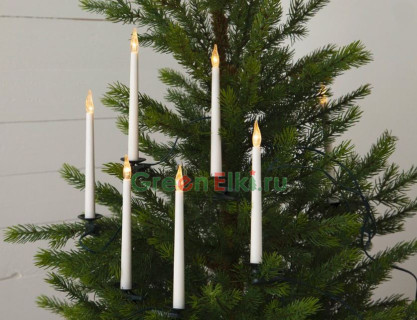 Набор свечей для елки Wonderful Christmas 18 см., 16 Led ламп, на клипсах, Star Trading, арт. 402-20