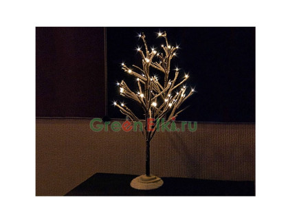 Светодиодное деревце Рождественское 50 см, 24 холодных белых LED-огней, арт. 73129